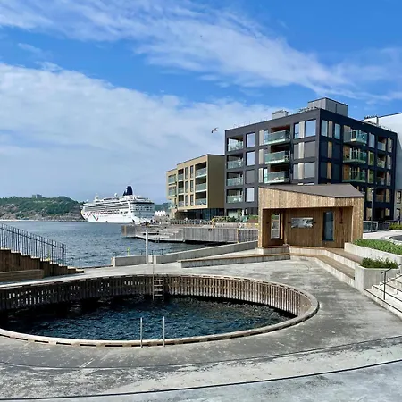 Appartement Lovely Corner 4bdr With Sea Views In Kanalbyen Kristiansand